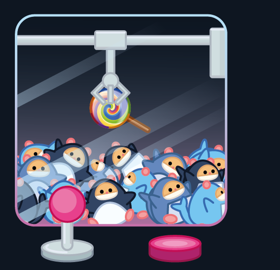 Hamsters farmed in a claw machine