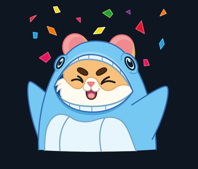 Confetti sticker